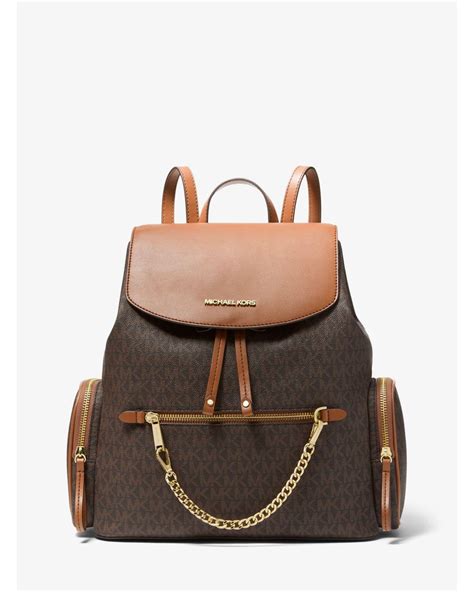 michael kors jet set backpack brown|Michael Kors jet set saffiano.